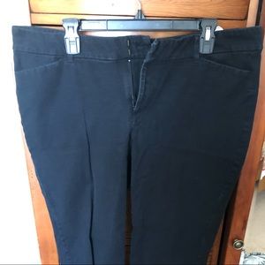 Old Navy Pixie Mid Rise Black Distressed Ankle Pants